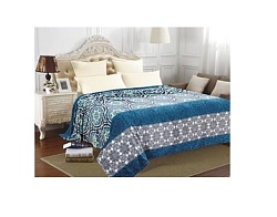 Плед флисовый с напечатанным узором на поверхности, 220х240см