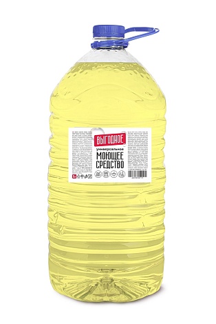 Бархат ВЫГОДНОЕ универсальное моющее средство (аналог ПРОГРЕССА), 5 л  Желтый