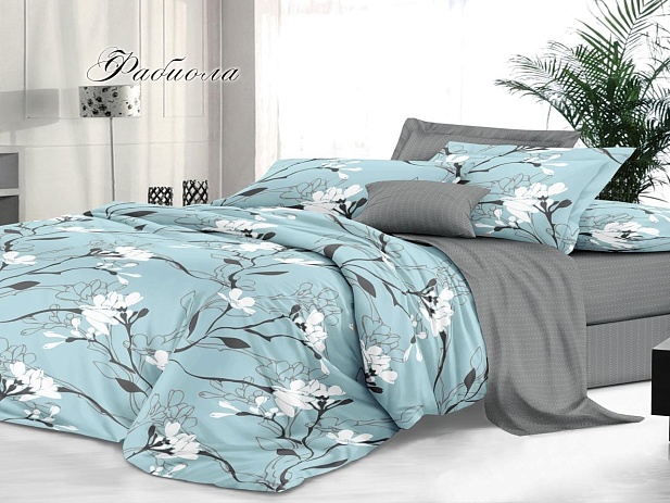 Комплект постельного белья Евро "Sateen De Luxe" Эльф, Фабиола