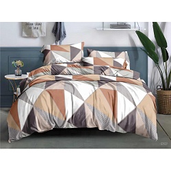 Комплект постельного белья Евро, Полисатин - 4646