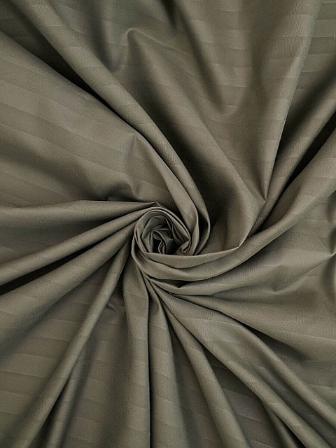 Простыня микрофибра страйп / Хаки, 150x215 см