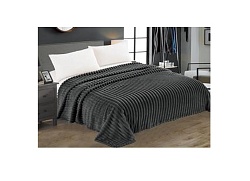 Плед жаккардовый, 150х200см черный