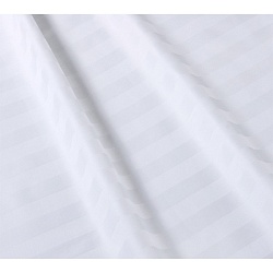 Комплект постельного белья Евро макси, Страйп-сатин 2х2 - Отбеленный