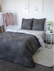 Комплект постельного белья Евро на резинке, Гранж