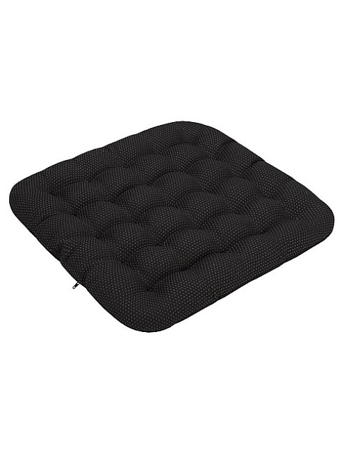 Подушка на стул "ОРТО-ЛЮКC" черная (ORTO498), 40*40см