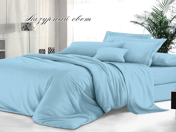 Комплект постельного белья Семейный Felicita, Лазурный свет