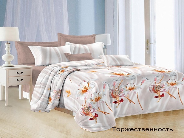 Комплект постельного белья 2-х спальный Satin Collection, Торжественность