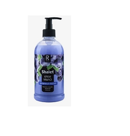 Жидкое крем-мыло SHALET  Успокаивающее Черничный йогурт (дозатор),  500мл