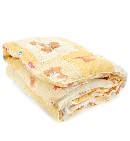 Детское одеяло холлофайбер бязь СП_ОД_БХФ_пл400_110_140, 110*140 см