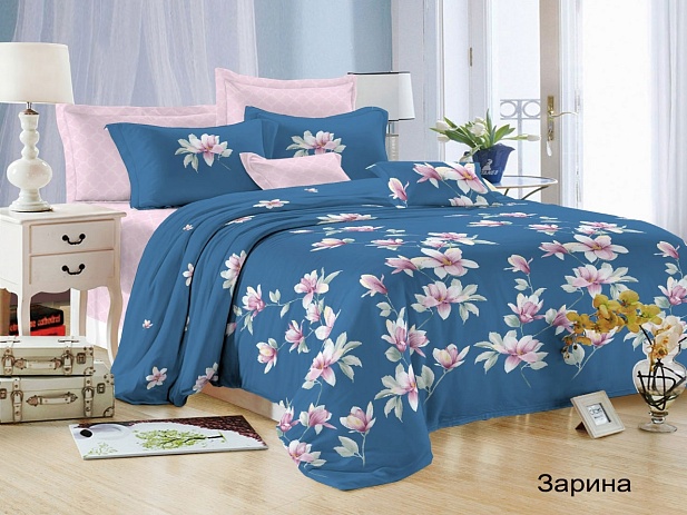 Комплект постельного белья Семейный Satin Collection, Зарина