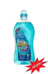 Гель для стирки BIOSAVE Бархат без ручки, свежесть океана, 2л 