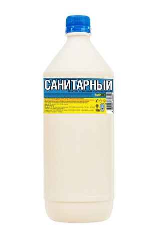Бархат Санитарный жидкий (дезинфицирующее средство для ванной и туалета), 1л 