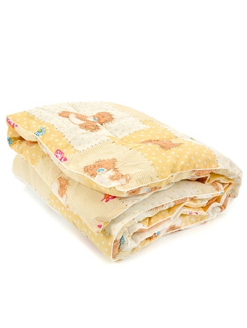 Детское одеяло холлофайбер бязь СП_ОД_БХФ, пл200, 110*140 см