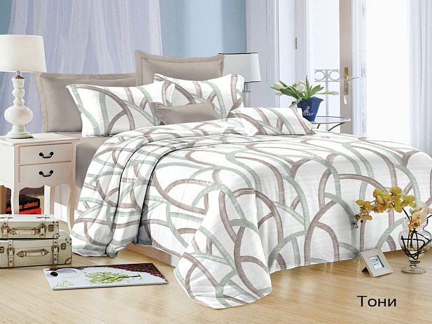Комплект постельного белья 2-х спальный Satin Collection, Тони