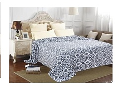 Плед флисовый с напечатанным узором на поверхности, 150х200см