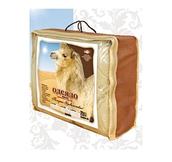 Одеяло из верблюжей шерсти в чехле из микрофибры 400 г/м, 200х215см (Эльф)