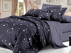 Комплект постельного белья Семейный "Sateen De Luxe" Эльф, Зодиак