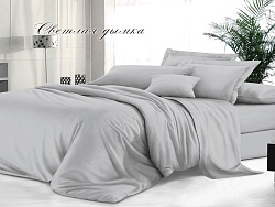 Наволочки 50х70см, гладкокрашеный сатин, Светлая дымка (2шт)