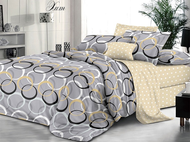 Комплект постельного белья Семейный "Белла Вита Премиум" Эльф, Хит