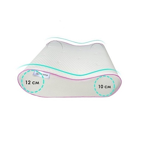 Подушка ортопедическая с эффектом памяти "Эргономика", перфорация MF706, 38*50см