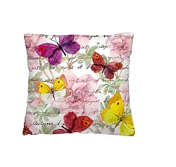 Подушка Декоративная Пёстрые бабочки, 40*40 см