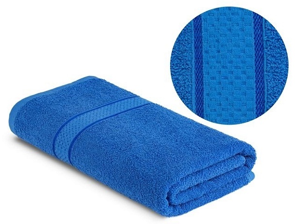 Полотенце махровое гладкокрашеное 360 г/м, 30х50см, Синий