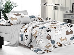 Комплект постельного белья 1,5 спальный "Белла Вита Премиум" Эльф, Любимцы