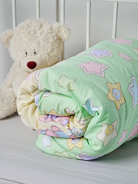 Пододеяльник бязь (без молнии) / Веселый паровозик 110x140 см