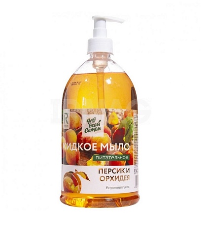 Жидкое мыло ДВС питательное Орхидея и Персик, 1