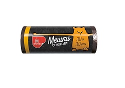 Пакеты д/мусора Уфа ПАК 30 л. черные  48*56см, 8мкр, 30 шт./рулон