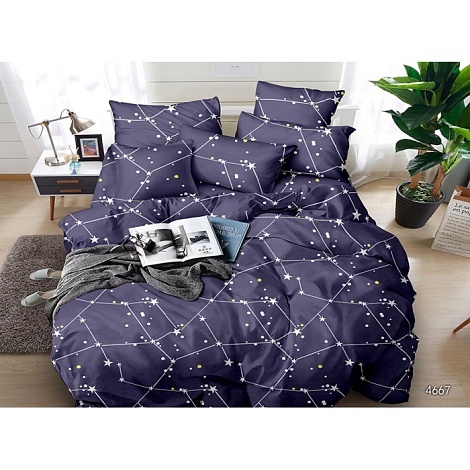 Комплект постельного белья 2х спальный , Полисатин - 4667