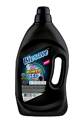 Гель для стирки белья BIOSAVE Бархат POWER gel с ручкой, для Черного, 2л