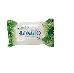 Мыло туалетное "Натуральное" БЕЗ ОТДУШКИ в обертке, 100 гр 