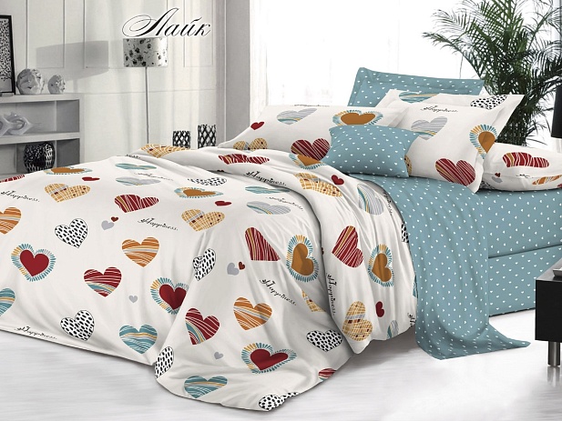 Комплект постельного белья 1,5 спальный "Белла Вита Премиум" Эльф, Лайк