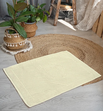 Полотенце махровое для ног 50х70см, 700гр Ашхабад, (шампань)