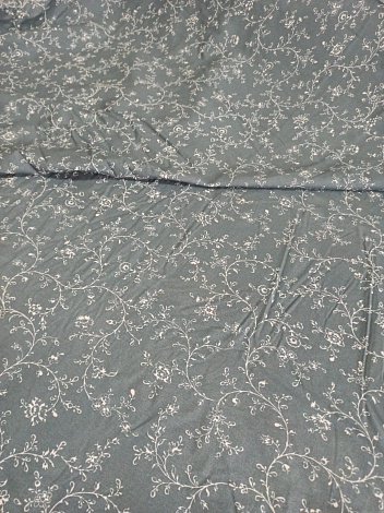 Ткань перкаль Орнамент оливковый