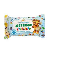 Мыло туалетное "ДЕТСКОЕ" "Красавчик" с экстрактом Ромашки в обертке, 100 гр 