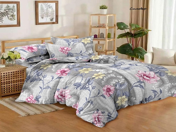 Комплект постельного белья 1,5 спальный "Domo Vita", Сильвер