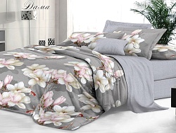 Комплект постельного белья Семейный "Sateen De Luxe" Эльф,  Дама