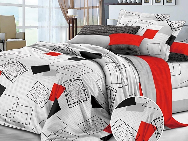 Комплект постельного белья Евро "Белла Вита Премиум" Эльф, Монблан