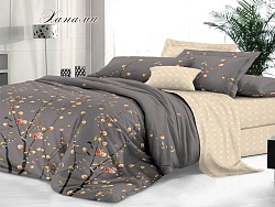 Комплект постельного белья Семейный "Sateen De Luxe" Эльф, Ханами