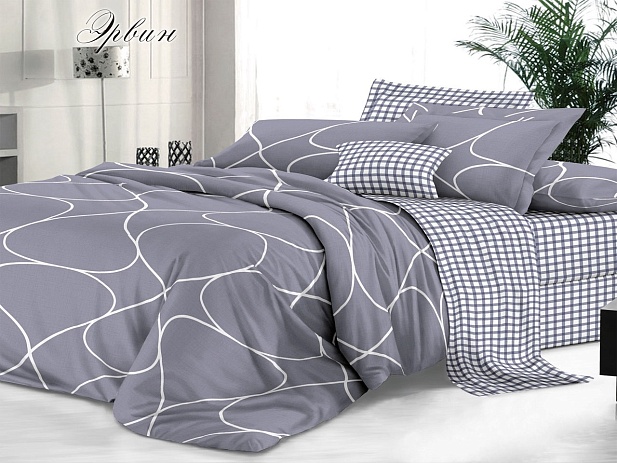 Комплект постельного белья Евро "Sateen De Luxe" Эльф, Эрвин