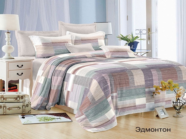 Комплект постельного белья Евростандарт Satin Collection, Эдмонтон