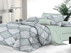 Комплект постельного белья Семейный "Sateen De Luxe" Эльф, Графика