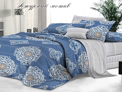 Комплект постельного белья Семейный "Sateen De Luxe" Эльф, Ажурный мотив