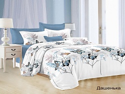Комплект постельного белья Семейный Satin Collection, Дашенька