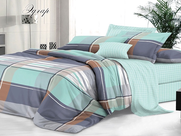 Комплект постельного белья Семейный "Sateen De Luxe" Эльф, Эдгар