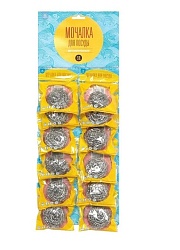 Губка металлическая АКВАМАГ КАРТА, 12шт.