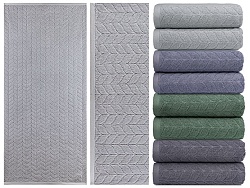 Полотенце махровое "Косы", плотность 420 г/кв.м, 70x140см