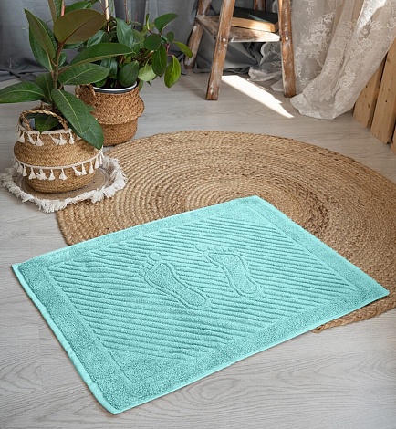 Полотенце махровое для ног 50х70см, 700гр Ашхабад, (мята)